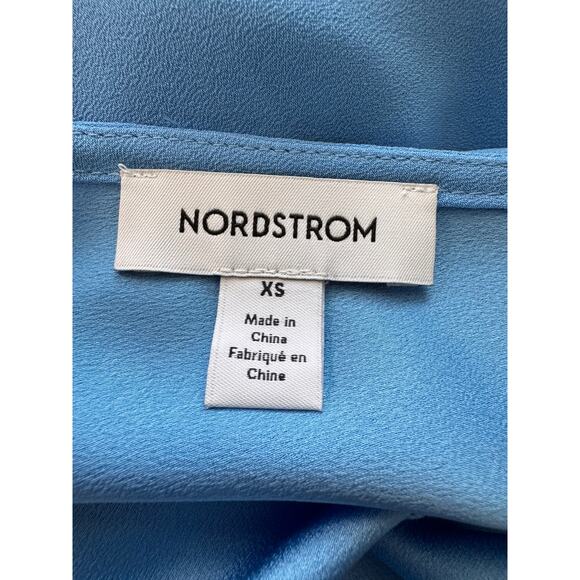 NEW NORDSTROM Blue Sleeveless Dual V-Neck Pullover Tank Top Size XS - Picture 5 of 6